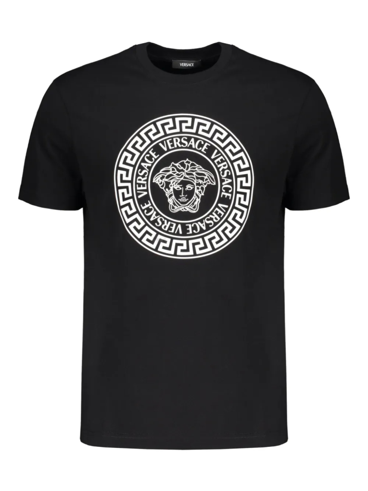 

Футболка из хлопка Versace, черный