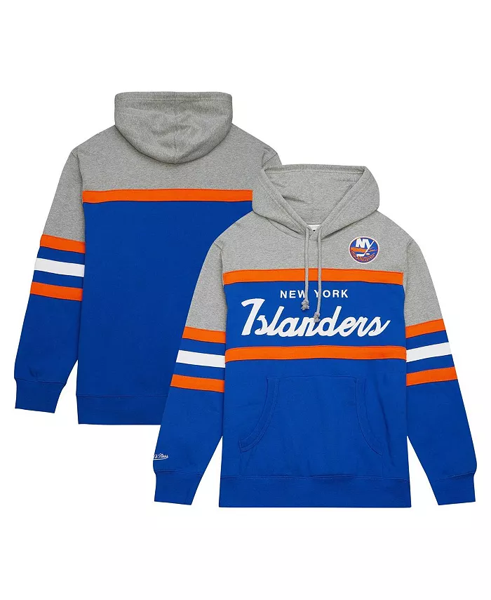 

Мужская худи Royal, Gray New York Islanders Head Coach Mitchell & Ness