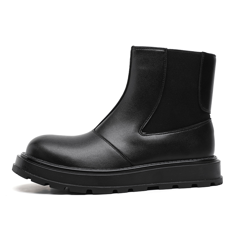 

SHUPATE Короткие мужские ботинки челси, черные