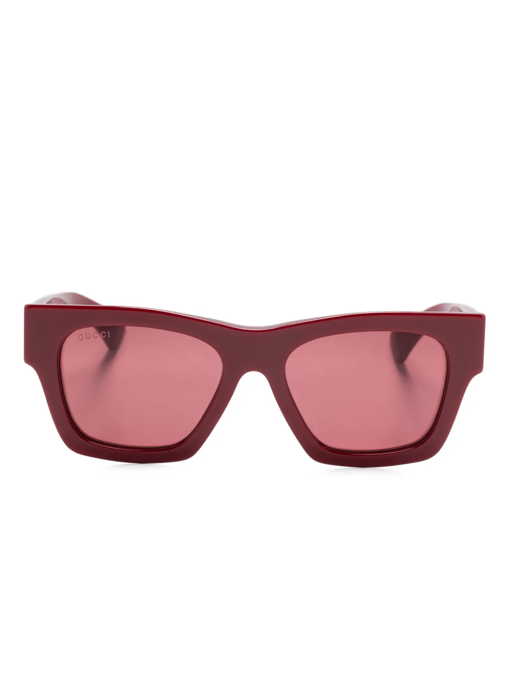 

Солнцезащитные очки с логотипом Gucci Eyewear, красный