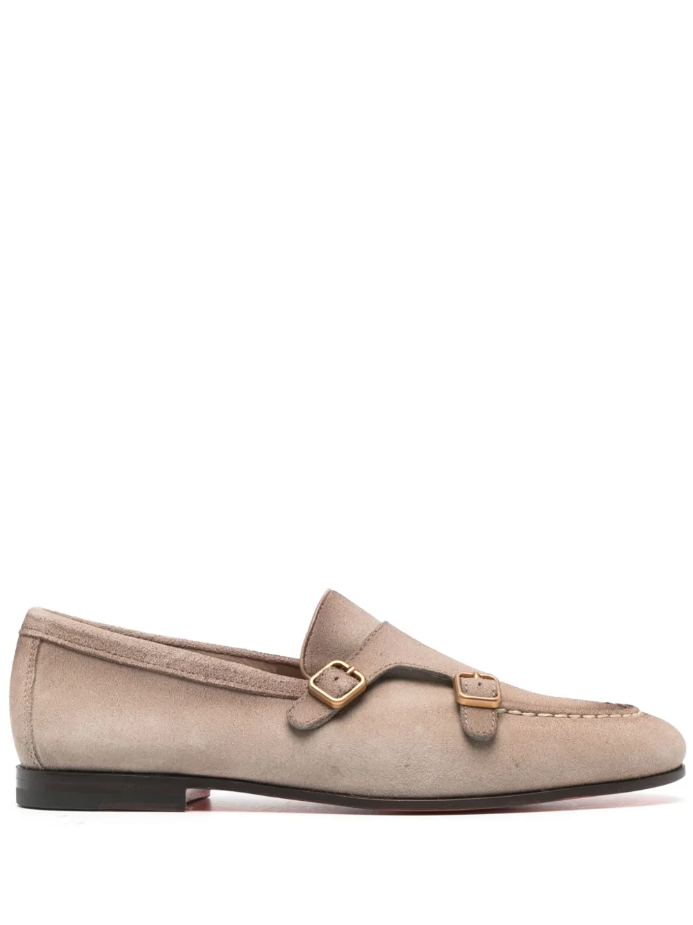 

Туфли монки с пряжками Santoni, нейтральный
