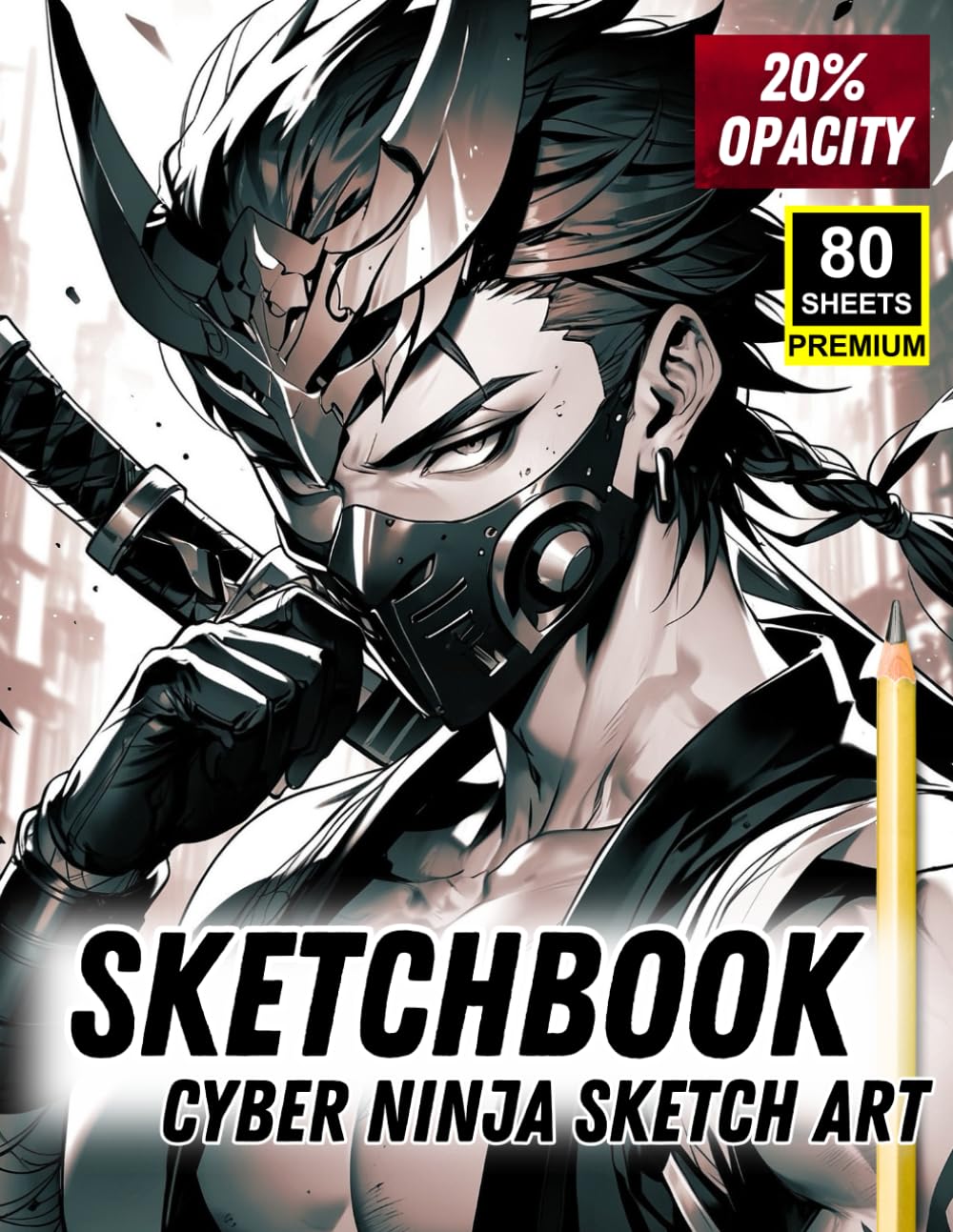

Sketchbook: Cyber Ninja Sketch Art - 20% Opacity Tracing Templates for Pro-Level Practice: 80 Premium Sheets | Futuristic Ninja Character Art | 20% Visibility for Clean Tracing (Independently published)