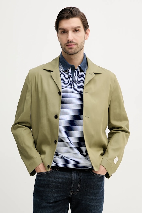 

Куртка с добавлением льна Calvin Klein, зеленый