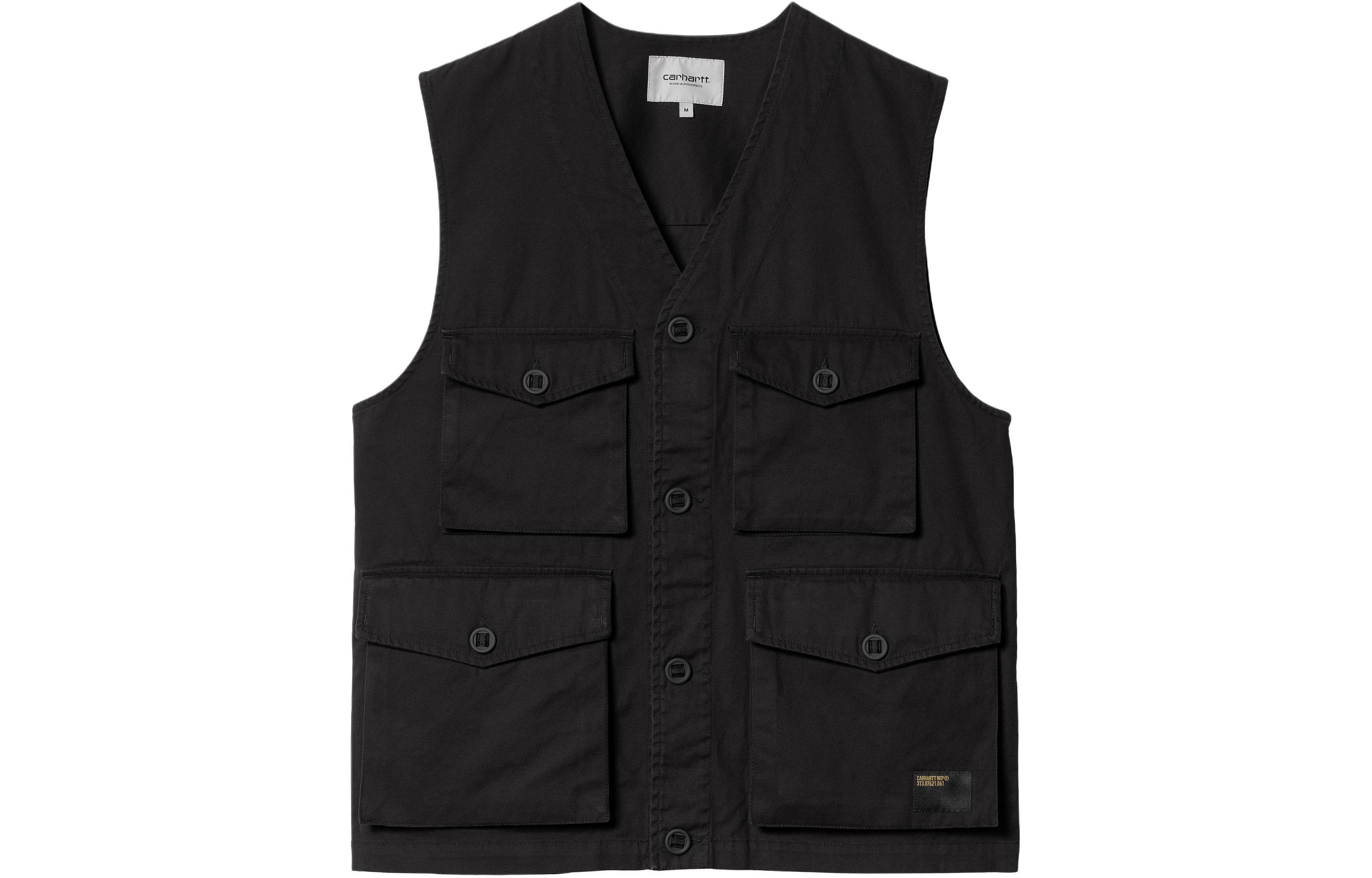 

Carhartt WIP Вязаный жилет с V-образным вырезом и пуговицами, Black