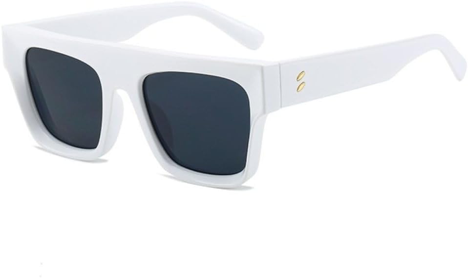 

Модные квадратные солнцезащитные очки для женщин, роскошные ретро-очки для мужчин, трендовые синие, фиолетовые, бежевые солнцезащитные очки с защитой от УФ-излучения UV400 generic, White