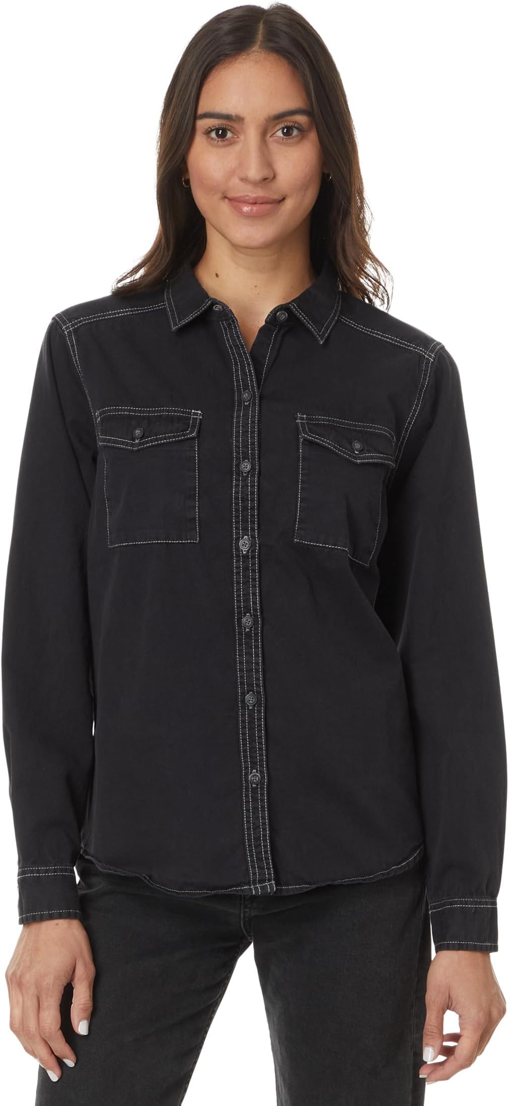 

Рубашка Toad&Co Arroyo Twill Long Sleeve Shirt, цвет Washed Black