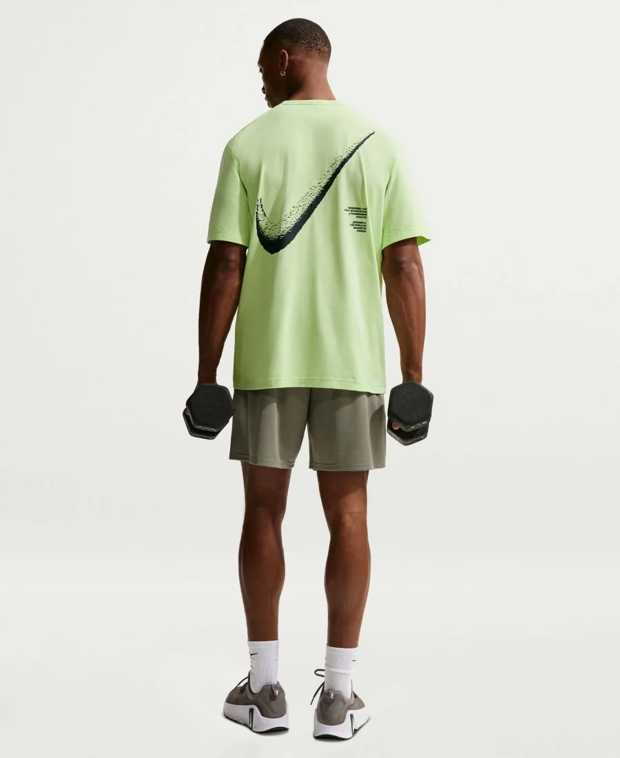 Мужская тренировочная футболка Hyverse Dri-FIT UV с круглым вырезом Nike, Liquid Lime