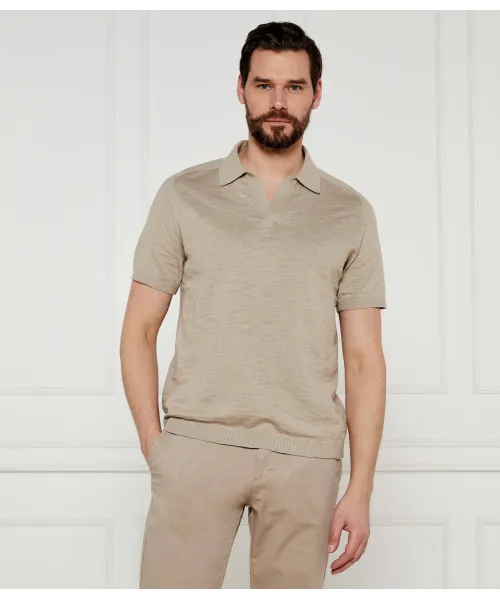 

Футболка поло Regular fit Calvin Klein, бежевый