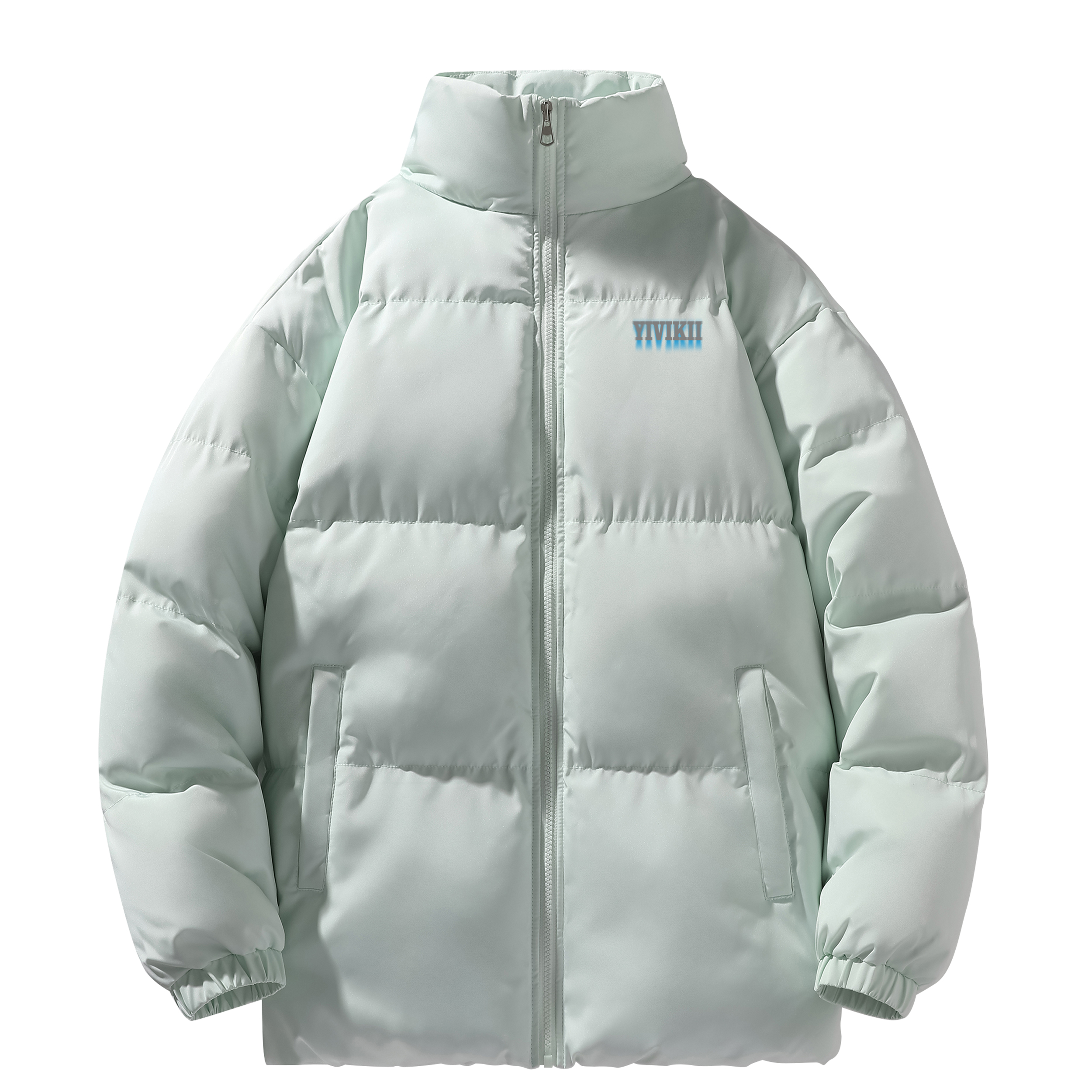 

YIVIKII Пуховик унисекс пустынный хаки, Soft Blue
