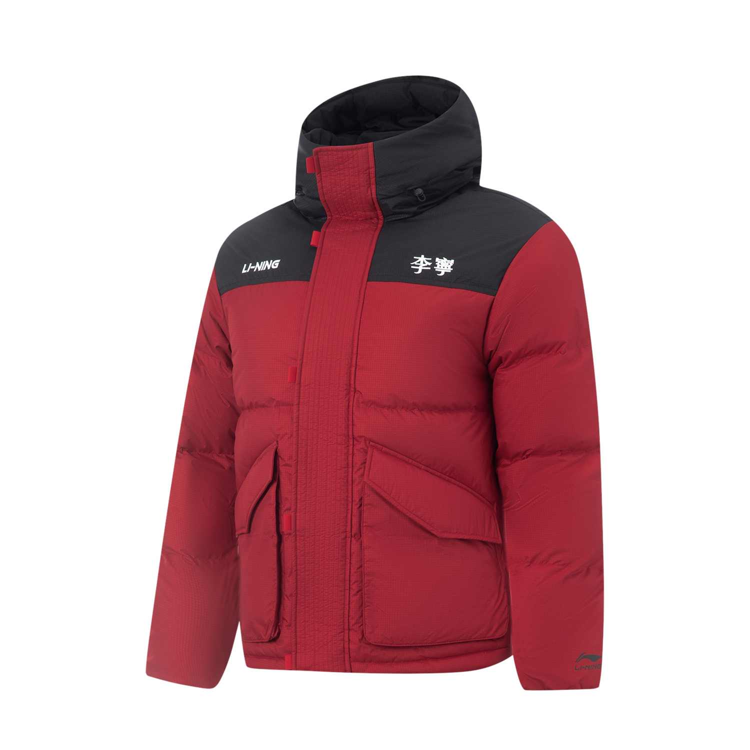 

LINING Пуховик унисекс красный, Black/Agate Red