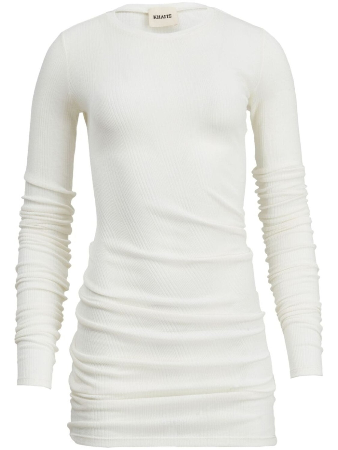 

KHAITE The Lenora ribbed T-shirt, белый