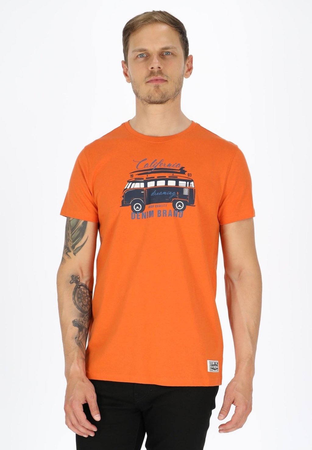 

Футболка с принтом SURFER VAN Denim Factory, оранжевый