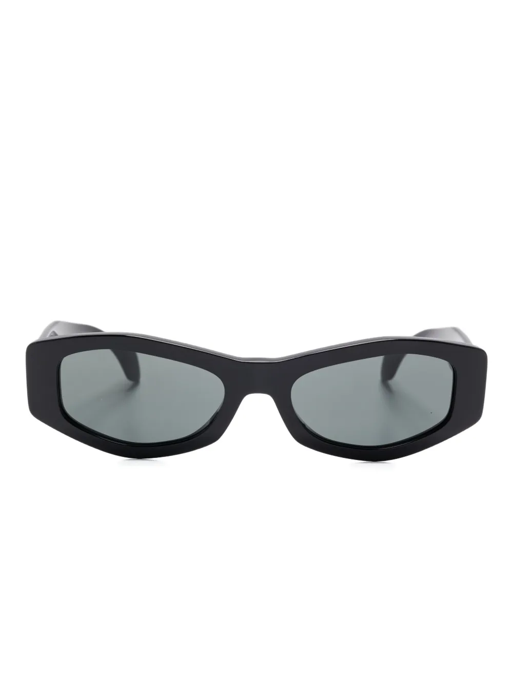 

Солнцезащитные очки в геометричной оправе Versace Eyewear, черный