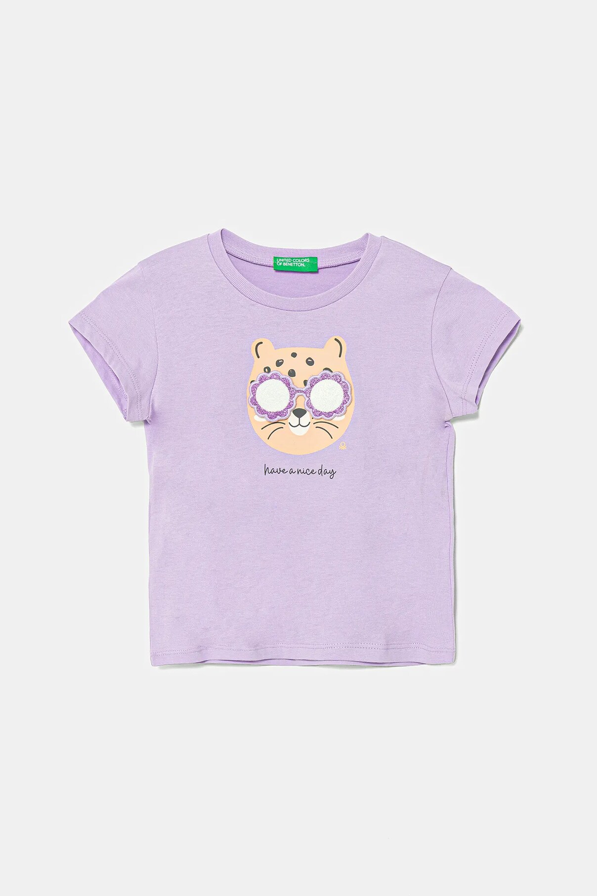 

Футболка из хлопка для детей United Colors Of Benetton, фиолетовый