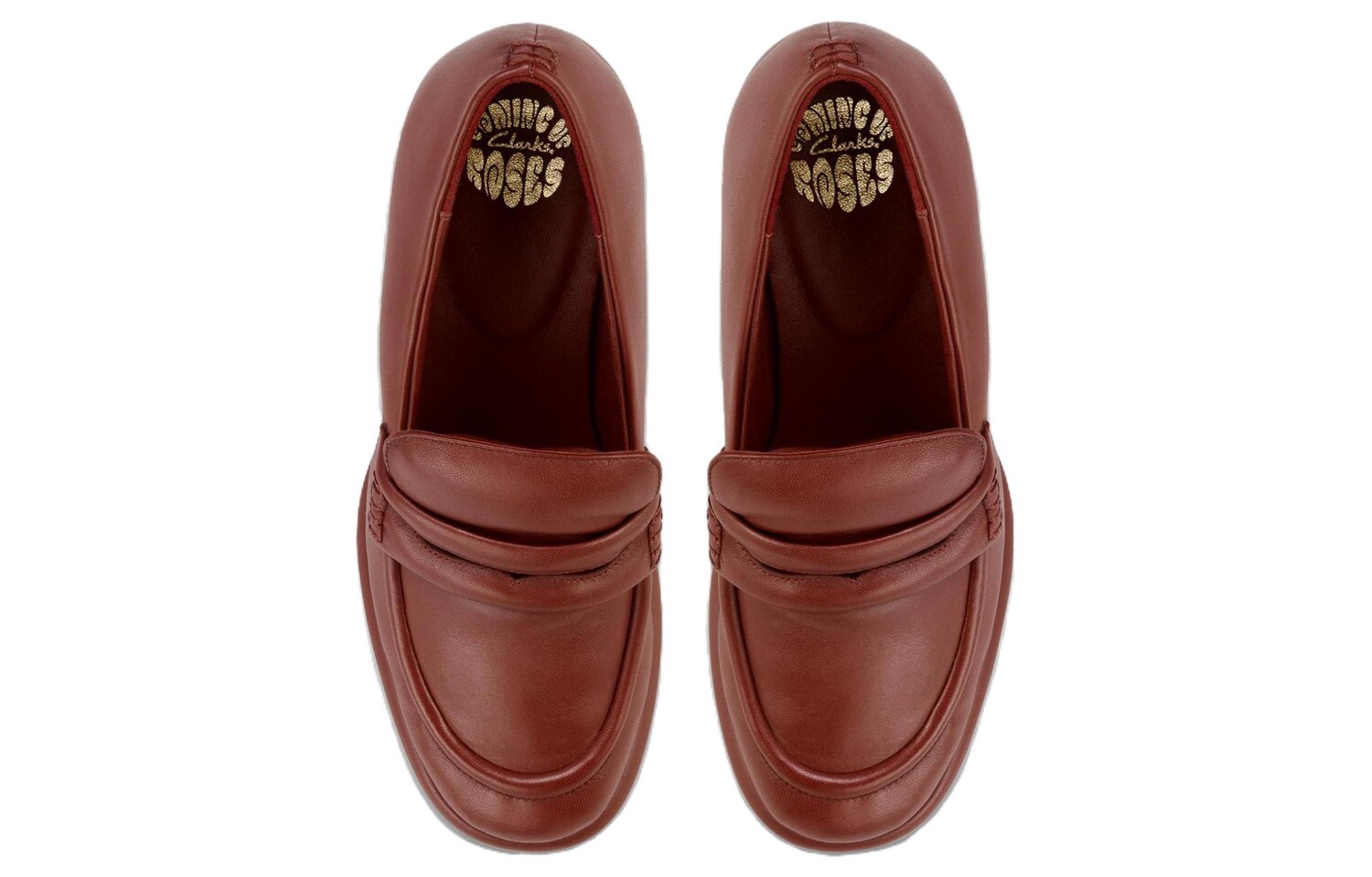 Туфли на высоком каблуке женские красные Clarks — фото 4