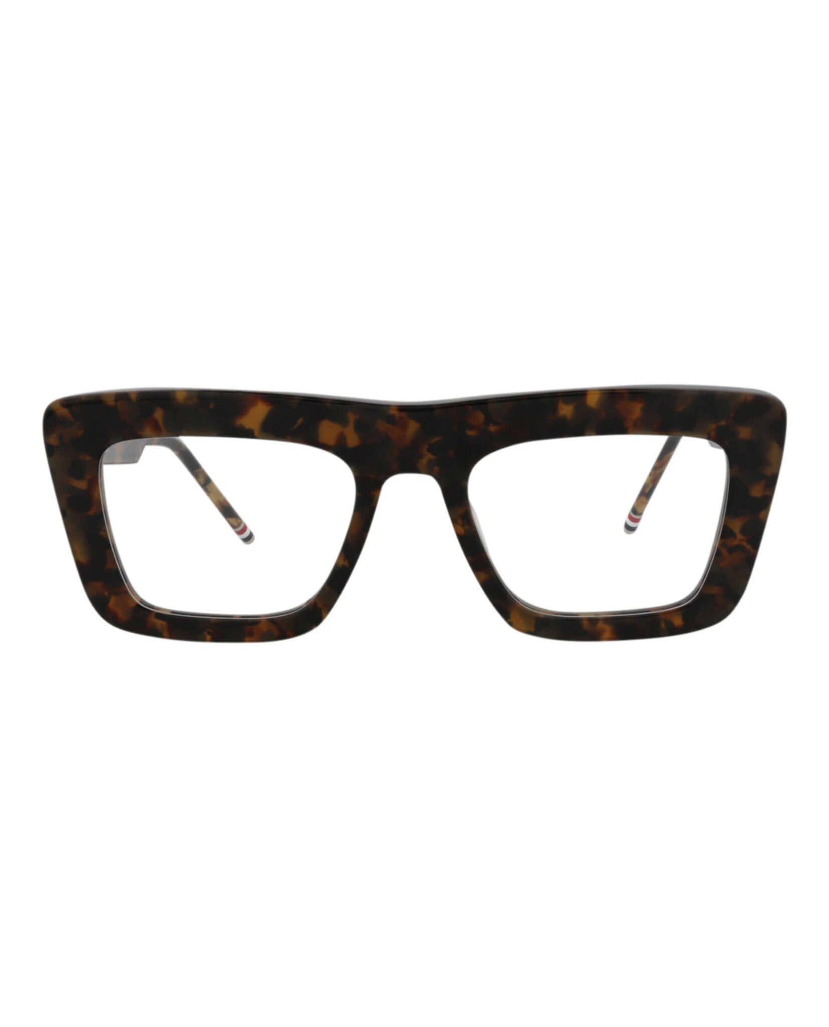 

Оптические оправы из ацетата с квадратной оправой Thom Browne, цвет tortoise tortoise transparent