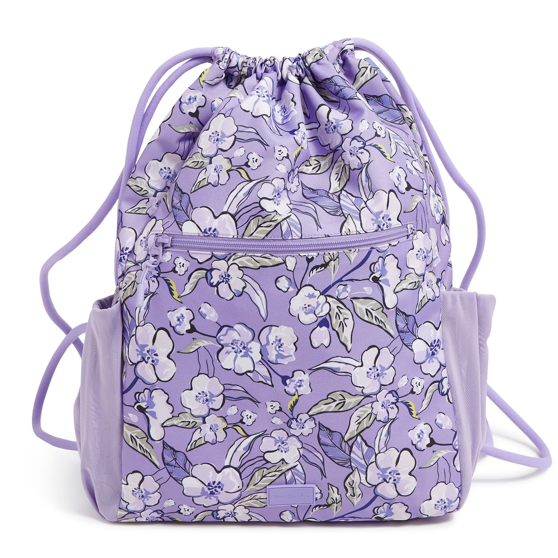 

Распродажа Легкий рюкзак класса люкс с завязками Vera Bradley, цвет wild roses lavender