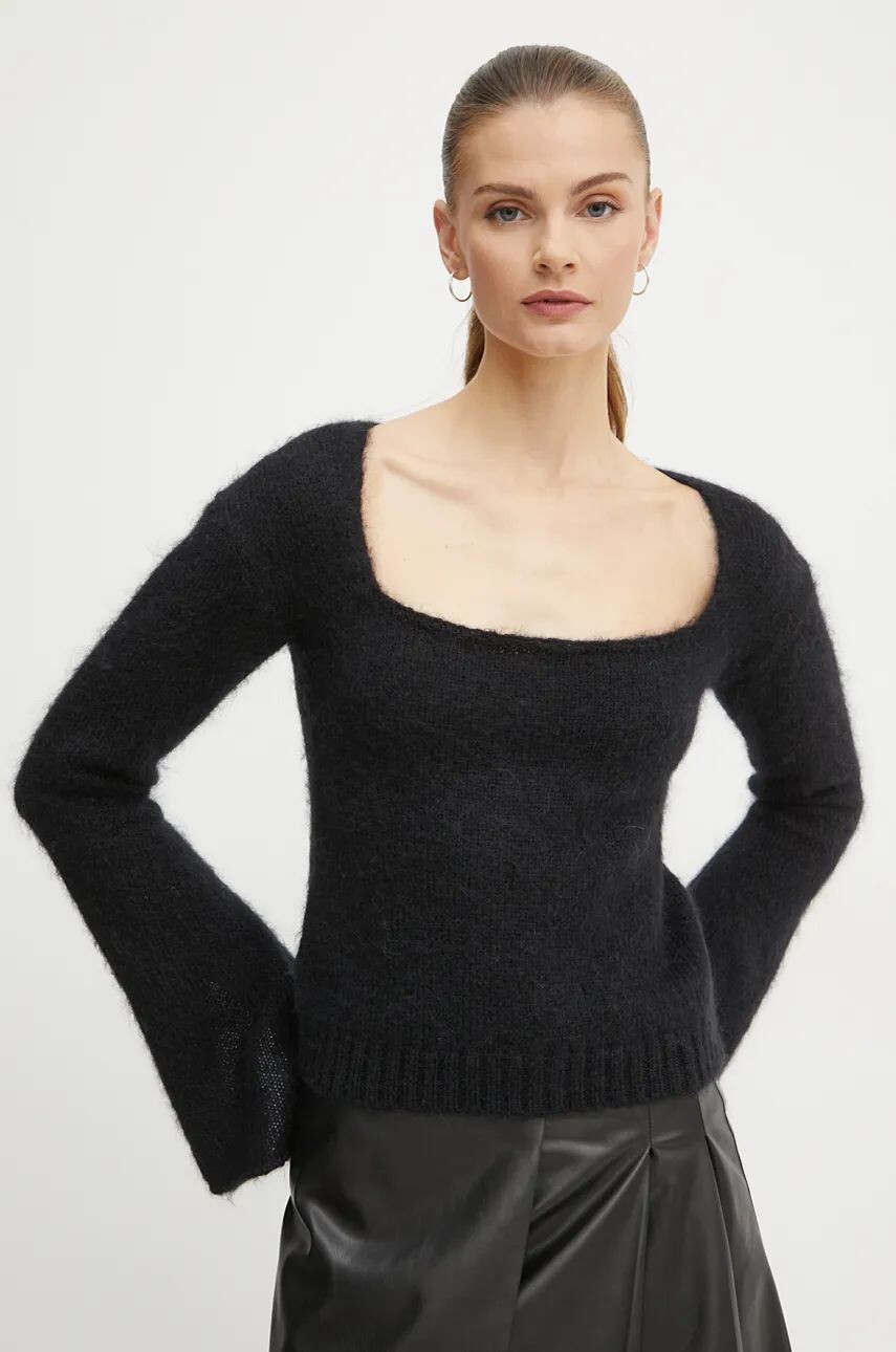 

Шерстяной свитер Pinko, черный