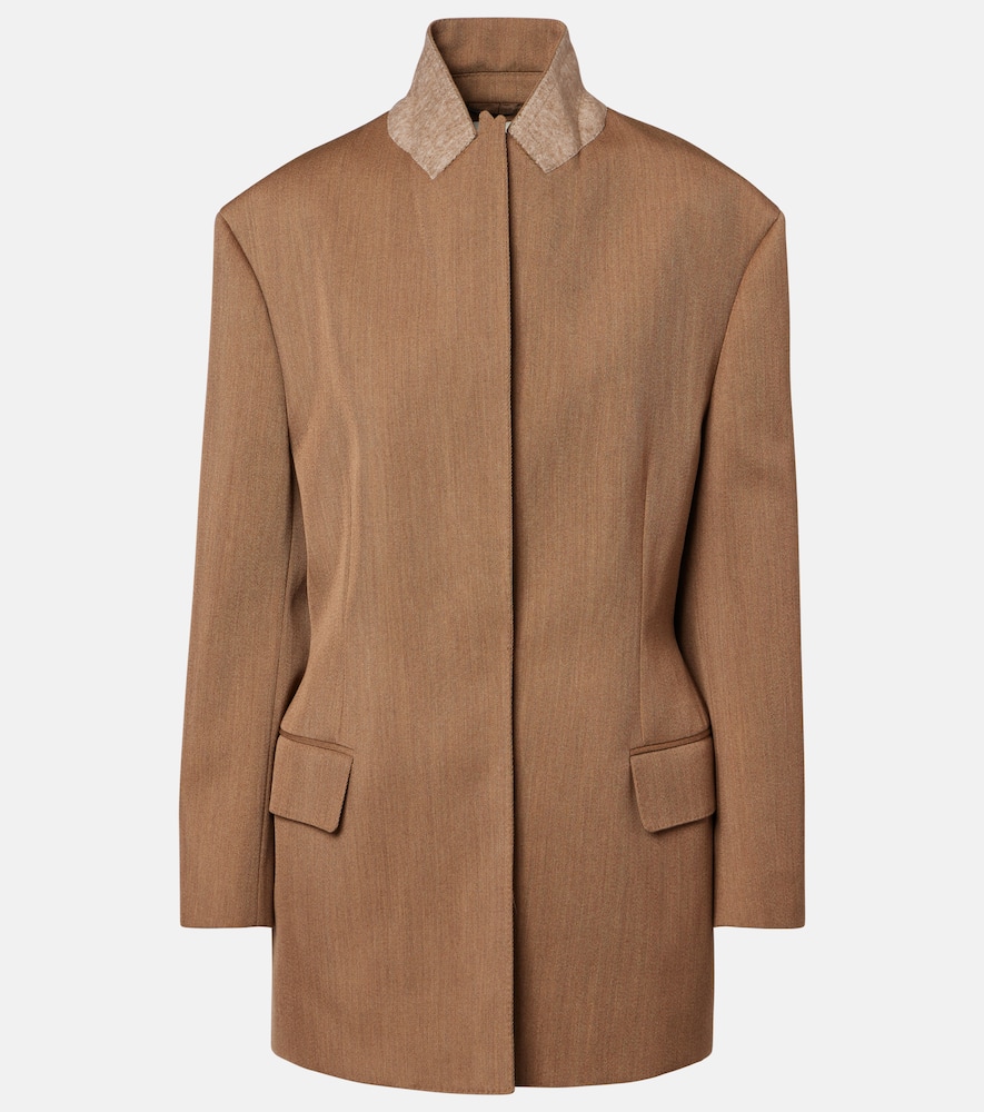 

Жакет из вирджинской шерсти Malina Fforme, Camel Melange