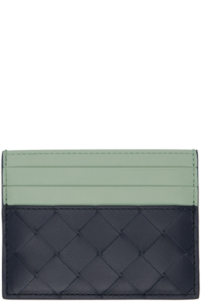 

Кредитница Intrecciato черного и зеленого цветов Bottega Veneta