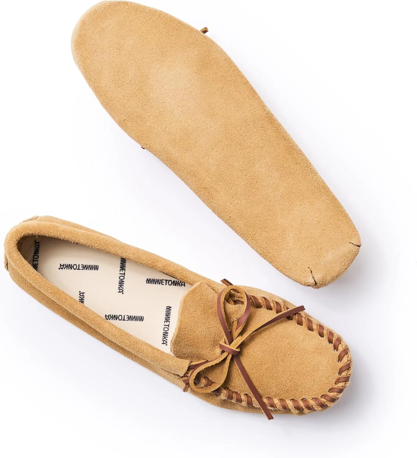 Мужские кроссовки Minnetonka с двойной жесткой подошвой, темно-коричневые, модель Lariat — фото 2