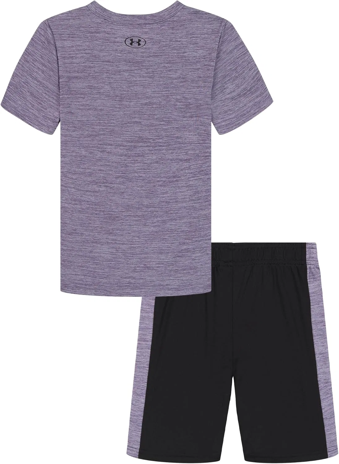 Детский спортивный костюм из футболки и шорт Under Armour, Purple Crest Moves — фото 2