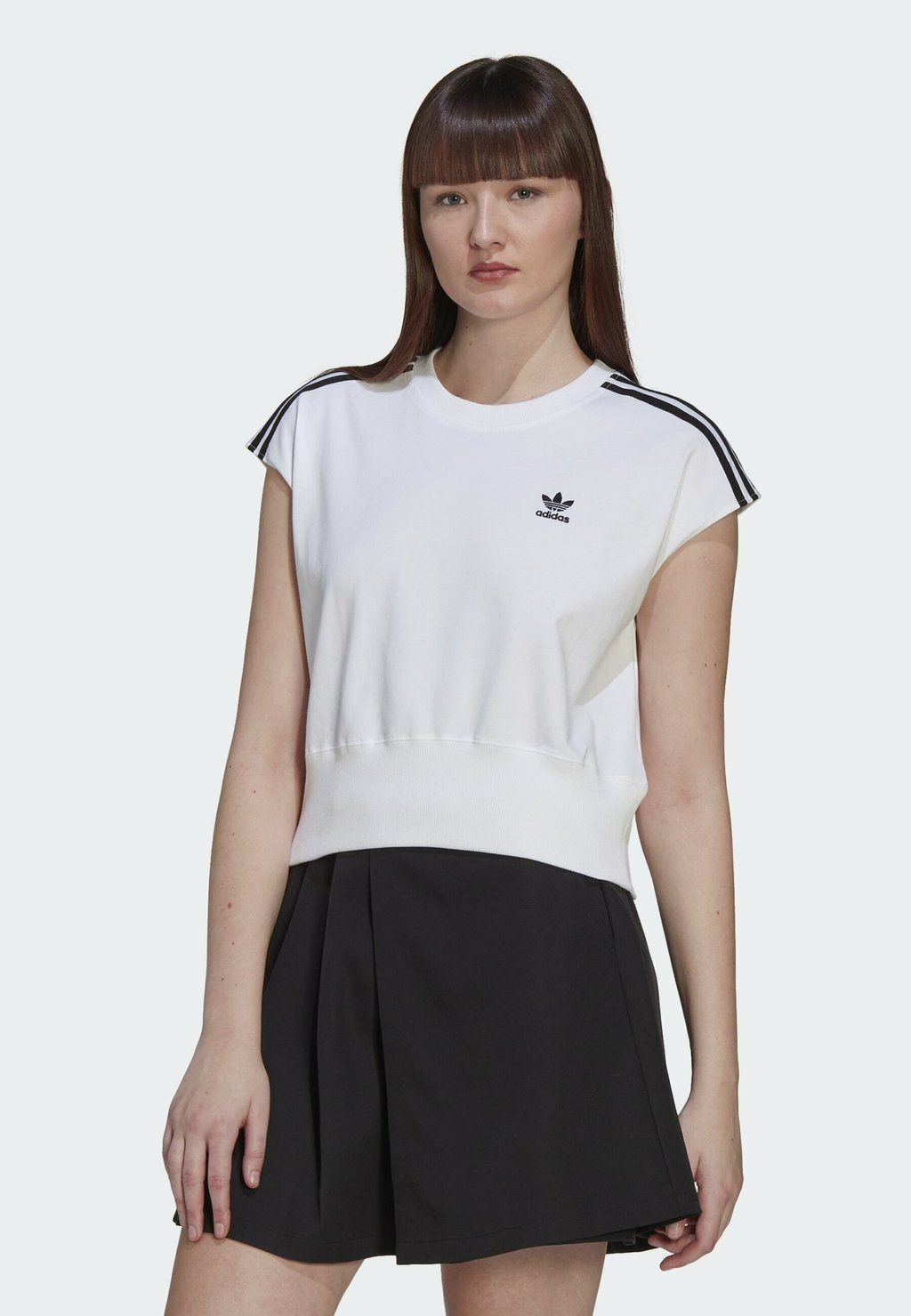 

Футболка с принтом ADICOLOR CLASSICS WAIST CINCH adidas Originals, белый