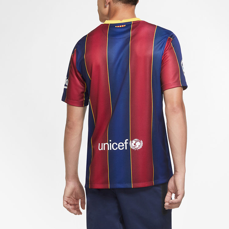 Футболка Nike FC Barcelona 20/21 Stadium Home Jersey Asia Sizing 'Blaugrana' CD4232-456, синий — фото 4