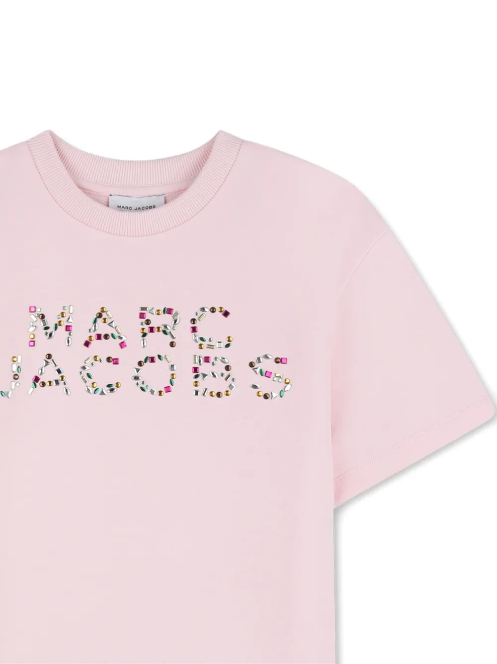Платье-футболка с логотипом Marc Jacobs Kids, розовый — фото 3