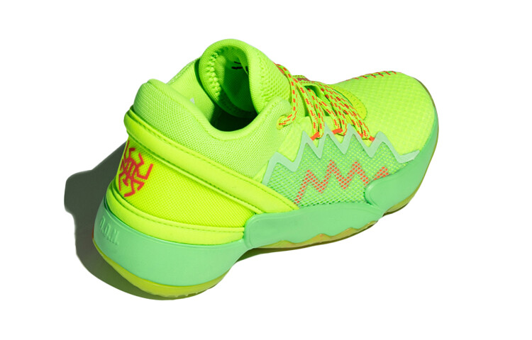 Баскетбольные кроссовки DON Issue #2 для детей PS Low-top Green/Orange Adidas — фото 4