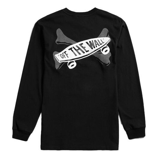 

Футболка vault x wtaps long sleeve t-shirt 'black' Vans, черный
