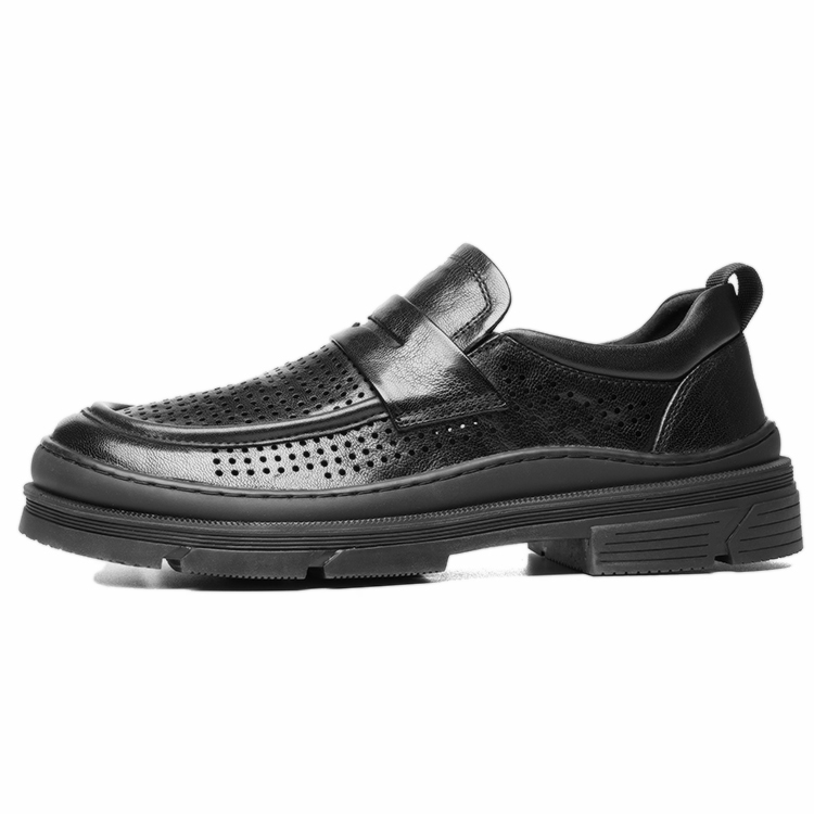 

Повседневные туфли мужские Black YEDANI, черные (перфорированные)
