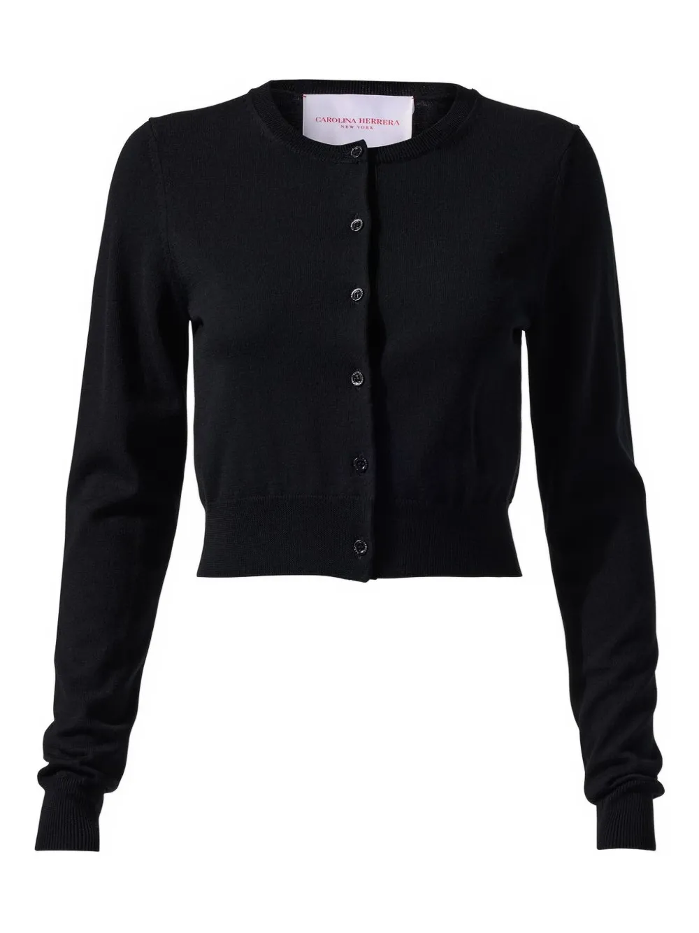 

Укороченный кардиган на пуговицах Carolina Herrera, черный
