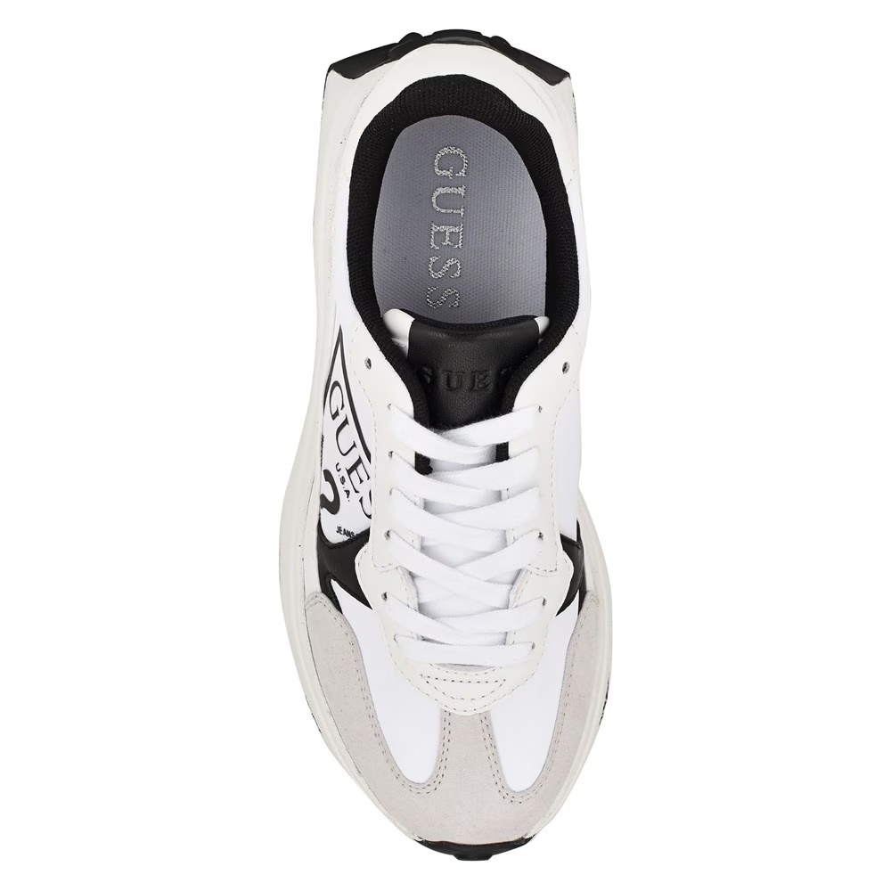 Кроссовки Calebb Guess, white/black nylon — фото 3