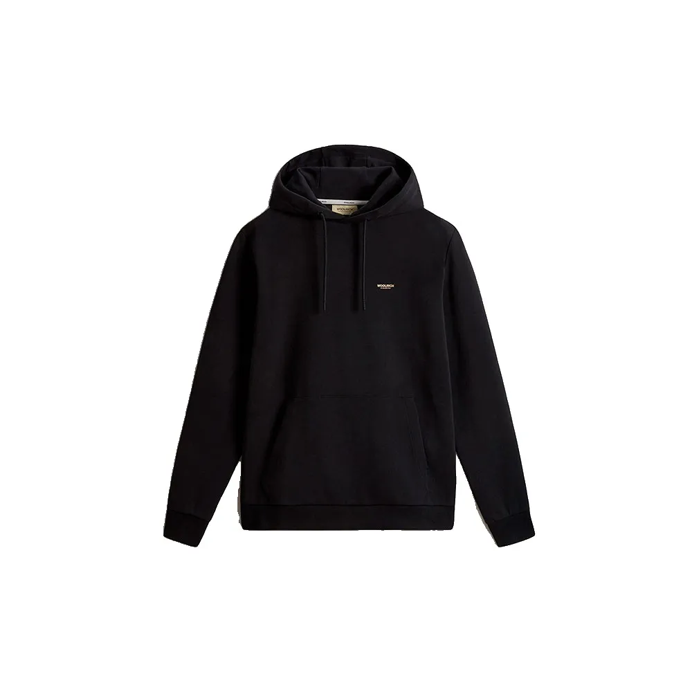 

Худи Woolrich Logo Interlock, черный
