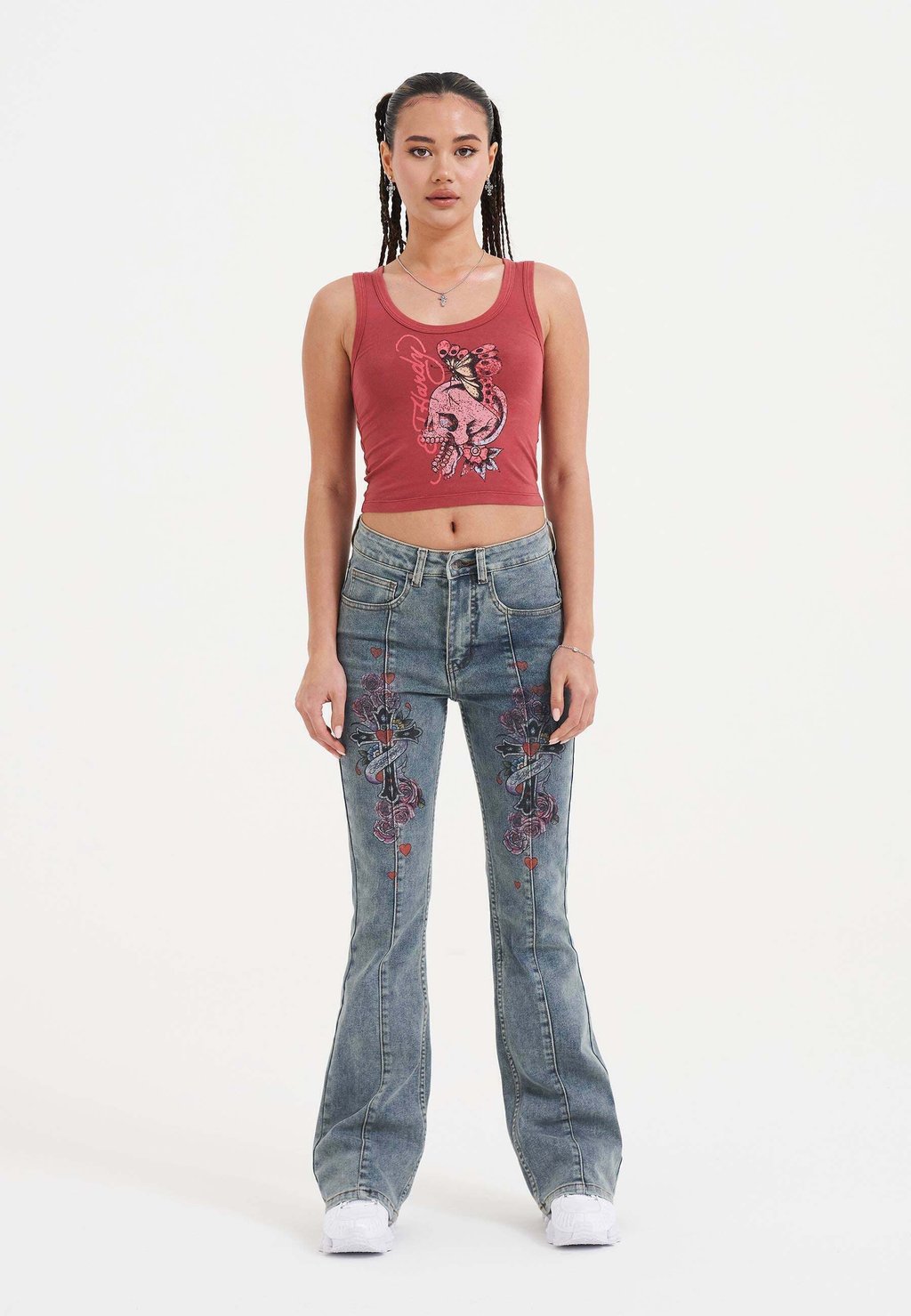 

Джинсы Bootcut FLORAL CROSS Ed Hardy, синий