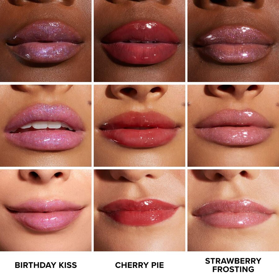 Нелипкий блеск для губ Kissing Jelly Too Faced, 0.15 oz /4 mL, Cherry Pie — фото 4