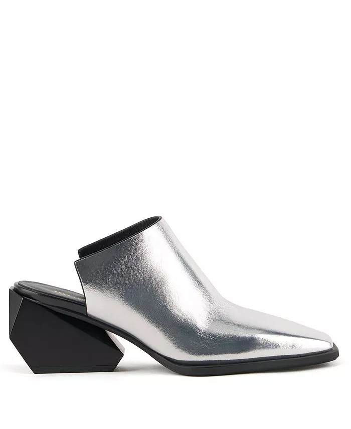 Женские мюли Ricky Mule Mid United Nude, серебро