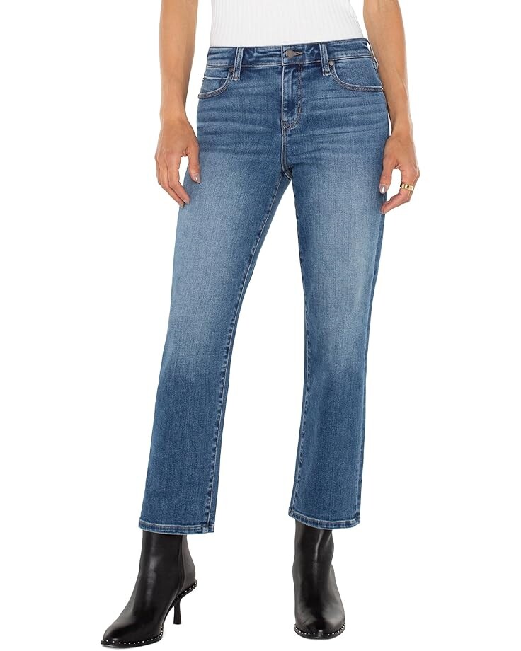 

Джинсы Liverpool Los Angeles Kennedy Mid-Rise Crop Straight Vintage Denim, цвет Mcallaster