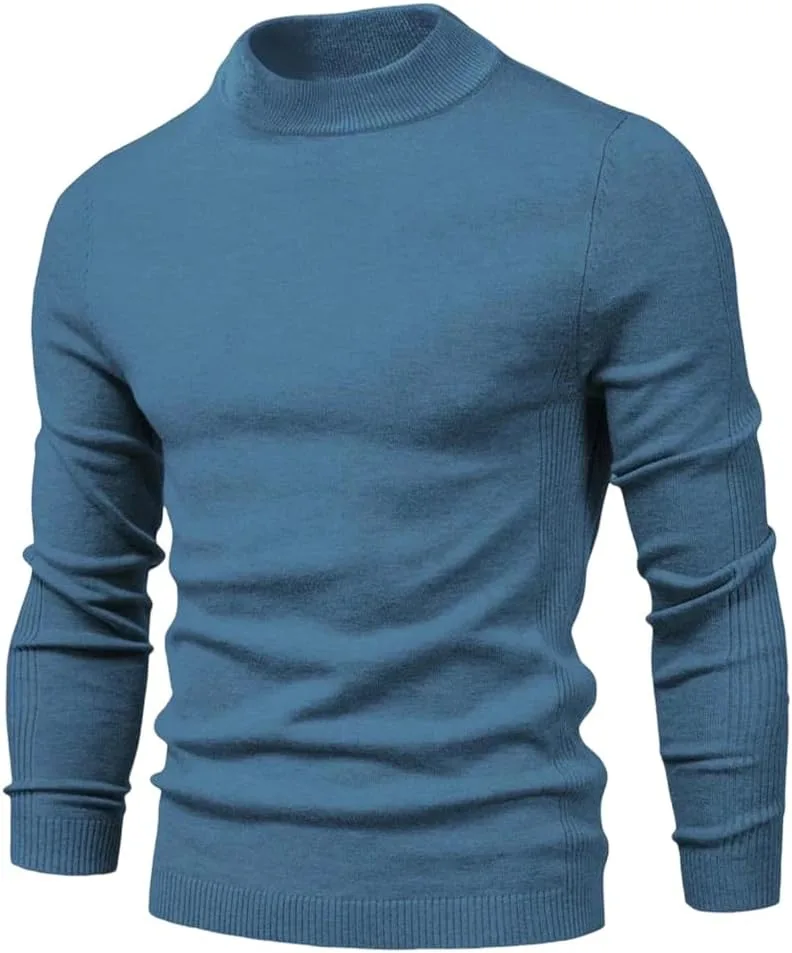 

Мужской зимний водолазный свитер утепленный