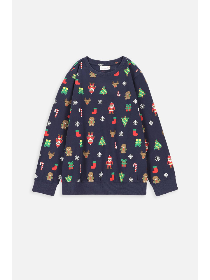 

Футболка с длинными рукавами Рождество темно-синего цвета Coccodrillo