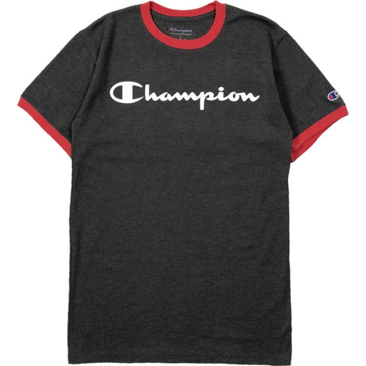 

Футболка унисекс, версия для США Champion, Dark Gray Red Edge