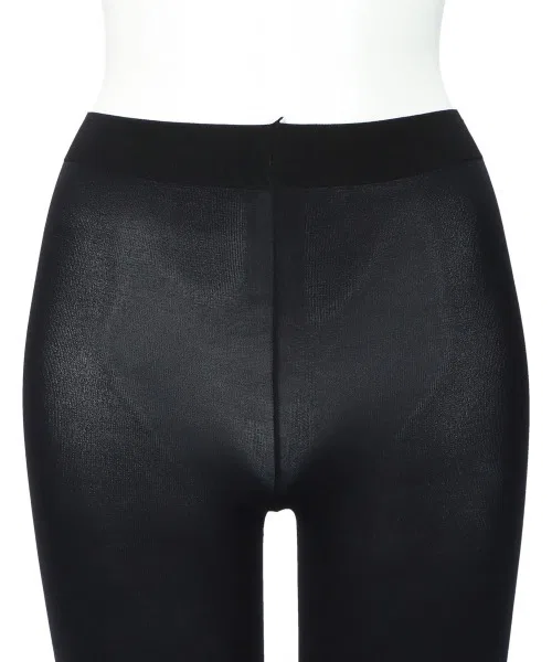Леггинсы POLO RALPH LAUREN с логотипом, 10/8 длины, черные с золотом — фото 2