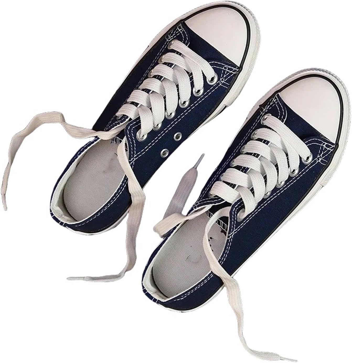 

Женские холщовые кроссовки, холщовые кроссовки для мужчин и женщин, повседневные плоские шнурованные кроссовки Shendm, черный