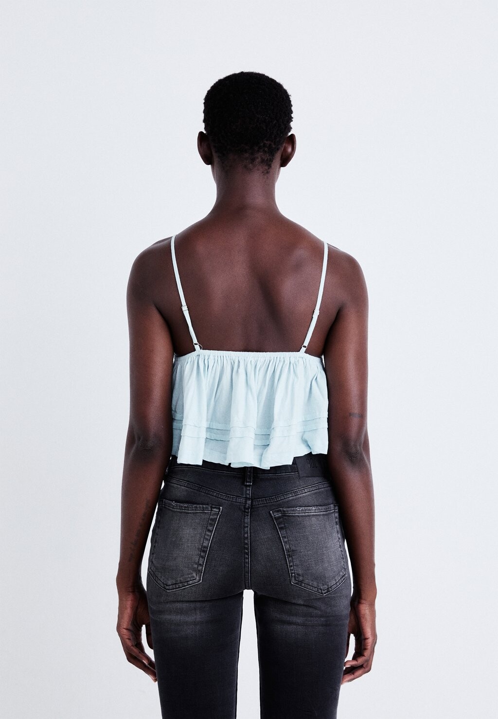 

Топ Bella Babydoll BDG Urban Outfitters, синий