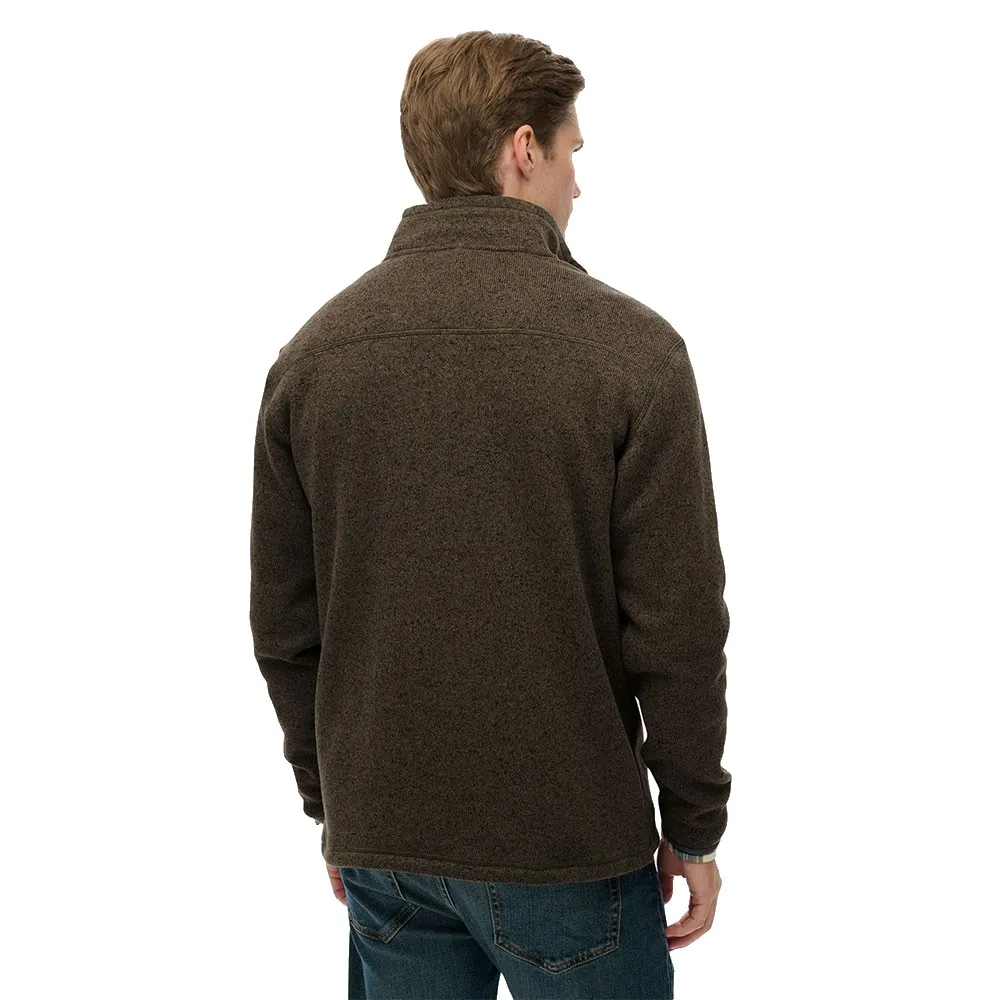 Толстовка Superdry Storm Fleece с половинной молнией, коричневый — фото 2