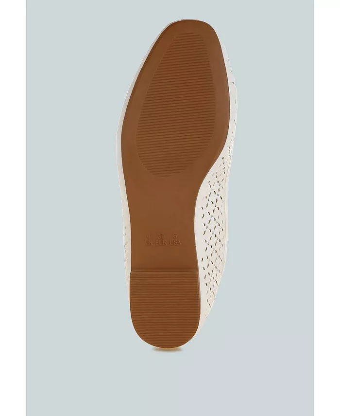Балетки Kyrie с ажурными вставками для женщин London Rag, белый — фото 4