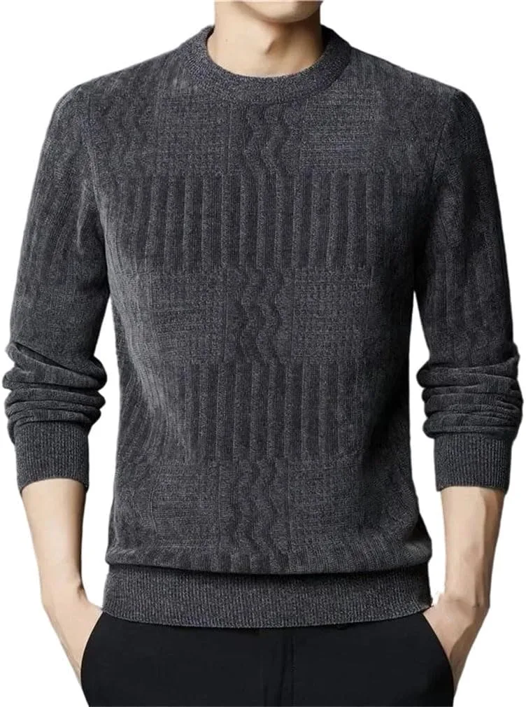 Мужской свитер Slim Casual с круглым вырезом