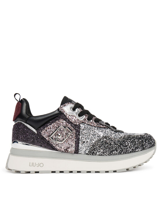 Кроссовки Maxi Wonder Glitter 01 BF5009 TX007 Liu Jo, серебряный