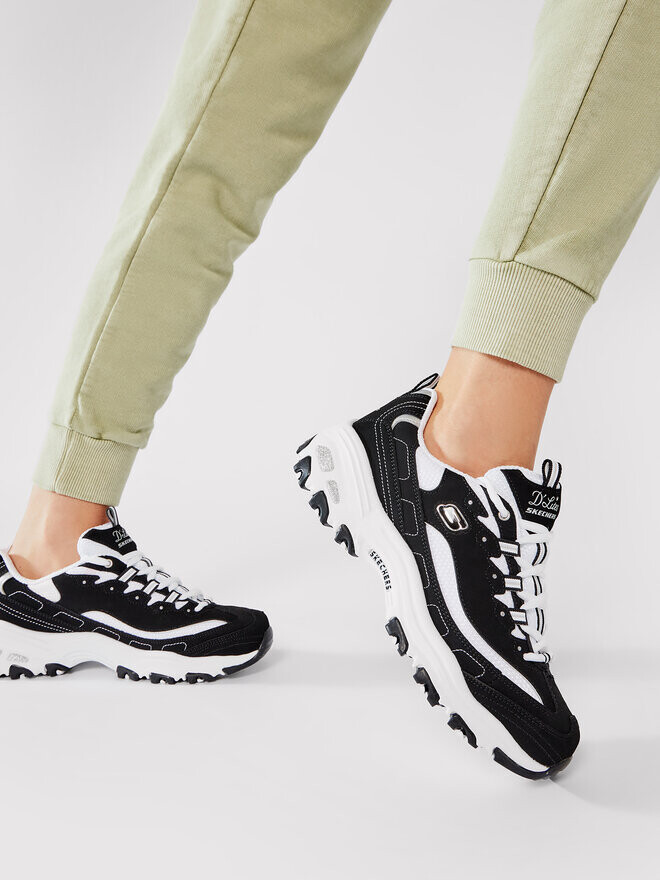 Кроссовки D'lites Biggest Fan Skechers, черный — фото 2
